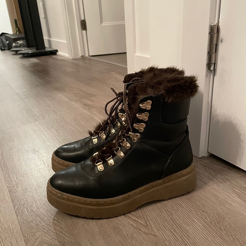 Zara fur lined boots